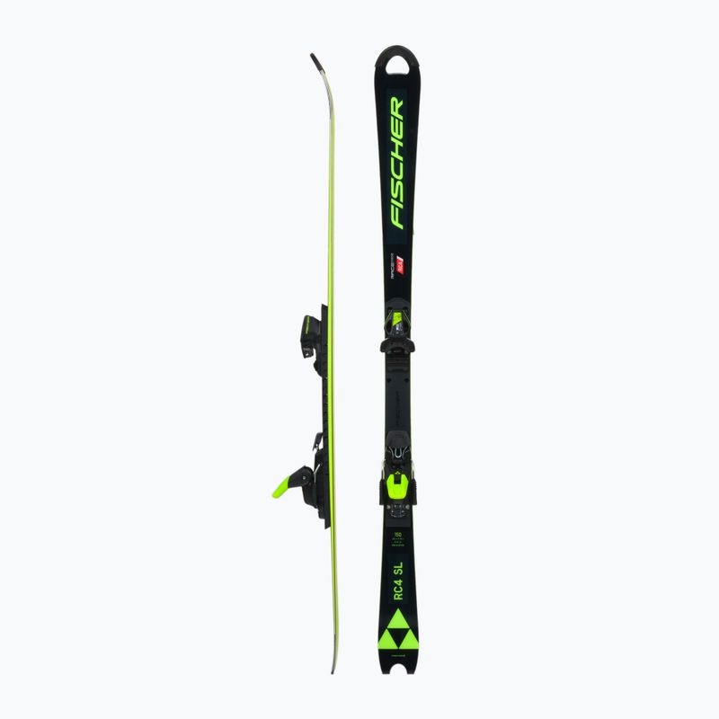 Children's Downhill Ski Fischer RC4 Worldcup Sl Jr. M/O-Plate + RC4 Z9 GW AC black A11022 T80020 2