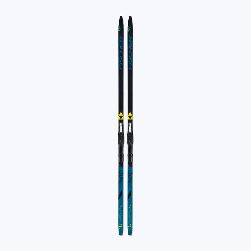 Cross-country skis Fischer Fibre Crown EF Mounted black/blue 6