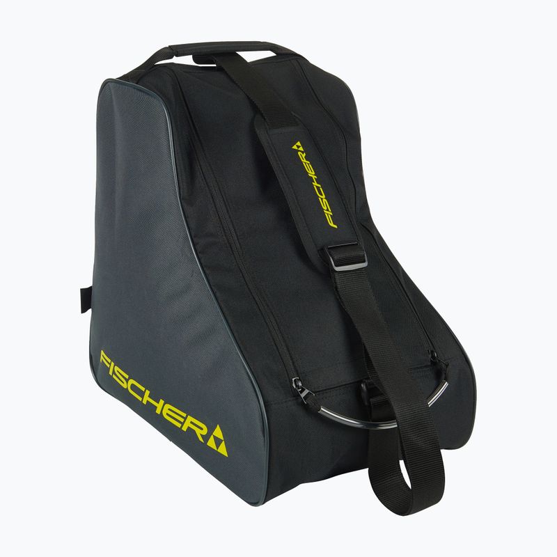 Ski boot bag Fischer Bootbag Nordic Eco 38 l black/grey/yellow