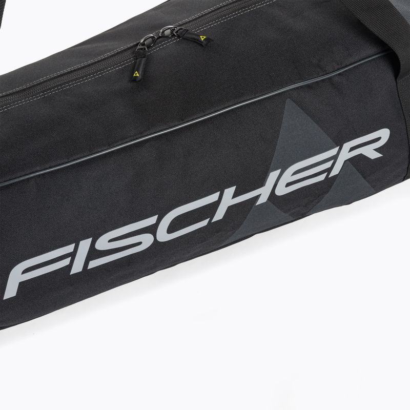 Fischer Skicase Ski Cover With Boot Pocket Alpine Race Wheels grey/black/yellow 4