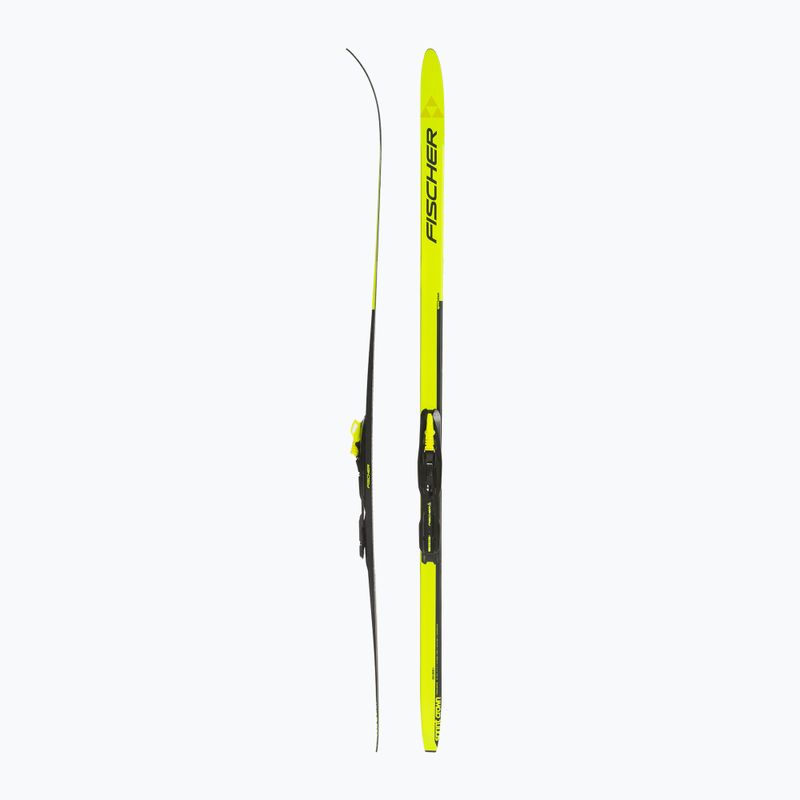 Children's cross-country skis Fischer Sprint Crown + Tour Step-In Jr yellow/black 2