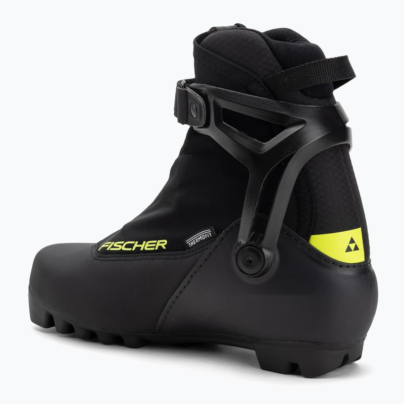 Fischer RC3 Skate black/yellow cross-country ski boots 2