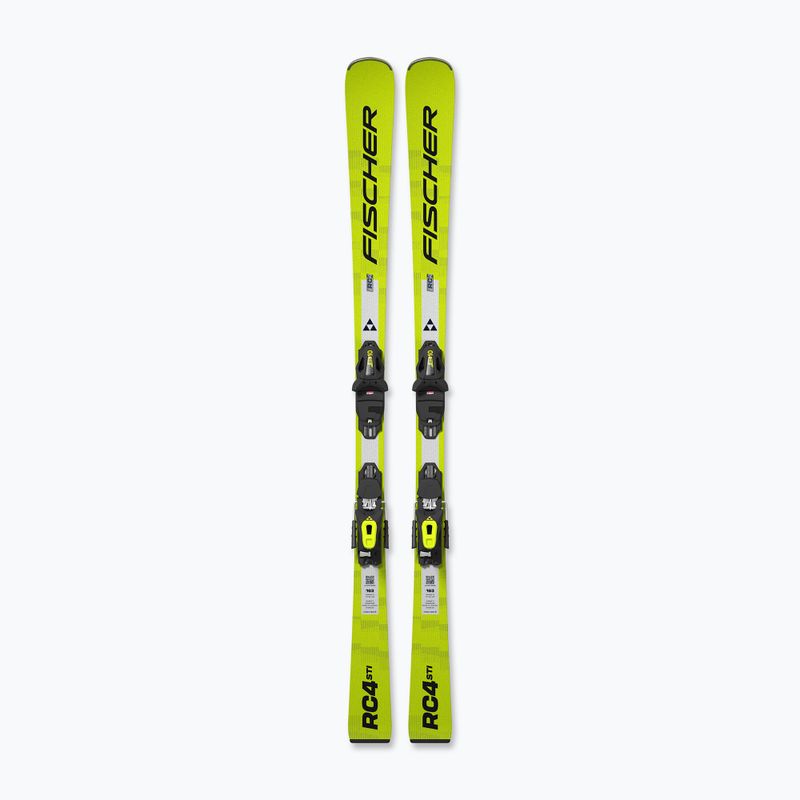 Alpine skis Fischer RC4 STI Twin Powerrail + bindings RS 10 GW PR