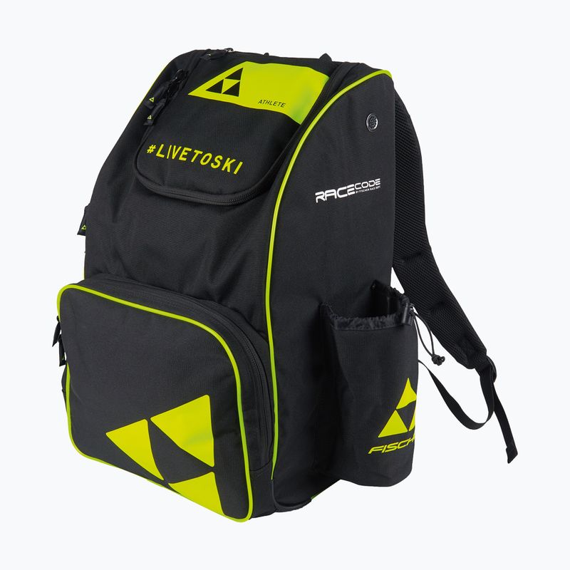 Ski backpack Fischer Backpack Race 40 l black/yellow 2