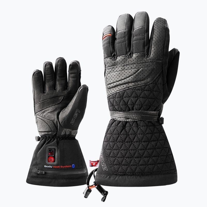 Women's ski glove Lenz Heat Glove 6.0 Finger Cap black 8