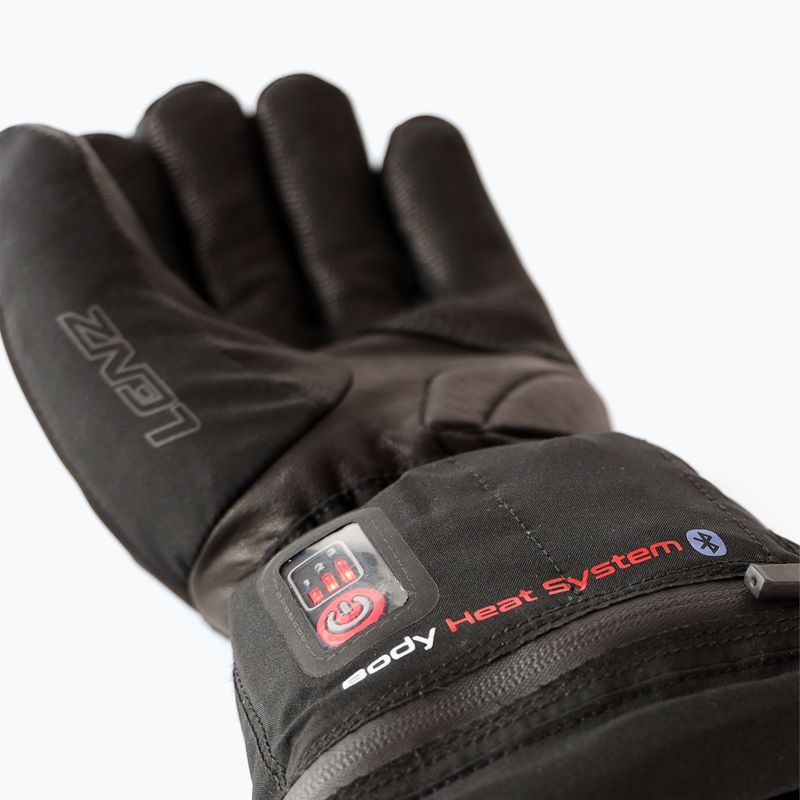 Women's ski glove Lenz Heat Glove 6.0 Finger Cap black 9