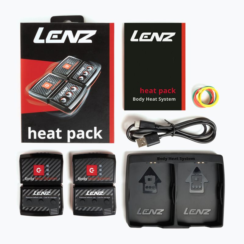 Lenz Heat Pack Sock Batteries 2.0 (USB) 2 pcs. black/red 3