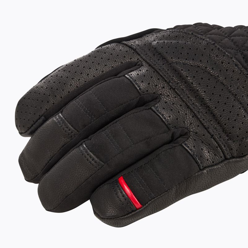 Women's ski glove Lenz Heat Glove 6.0 Finger Cap black 5