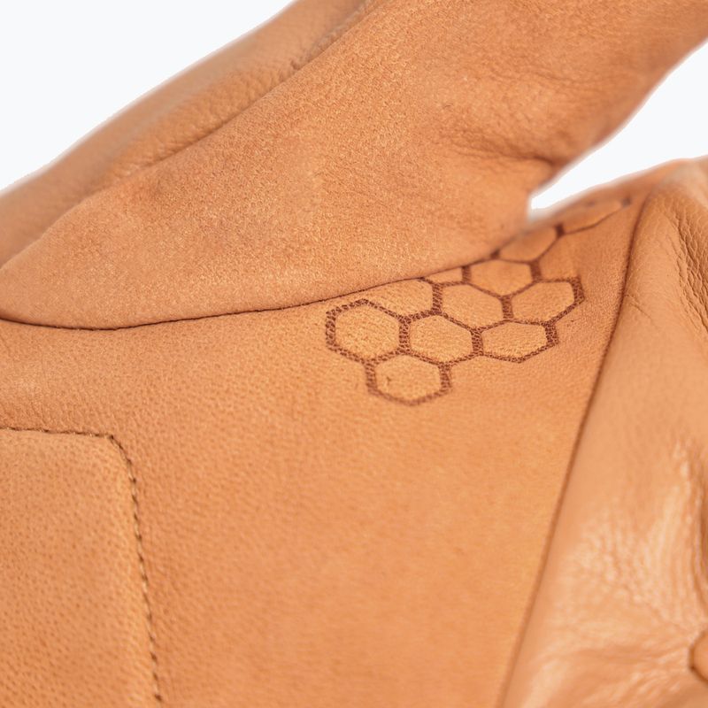 Men's ski gloves Lenz Think About brown/black 3