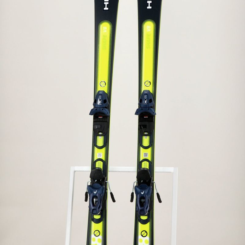 HEAD Shape e-V8 SW AMT-PR + PR 11 dark blue/neon yellow downhill skis 8