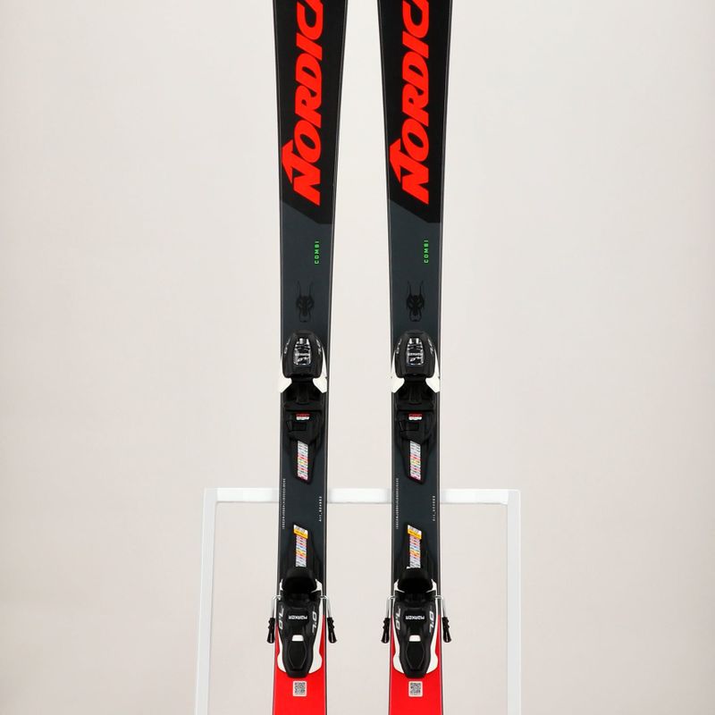 Children's downhill skis Nordica Doberman Combi Pro S + J7.0 FDT black/red 14