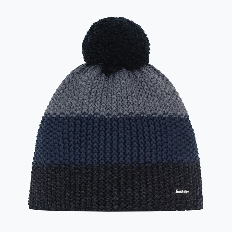 Winter hat Eisbar Star Pompon black/cobalt/anthracite