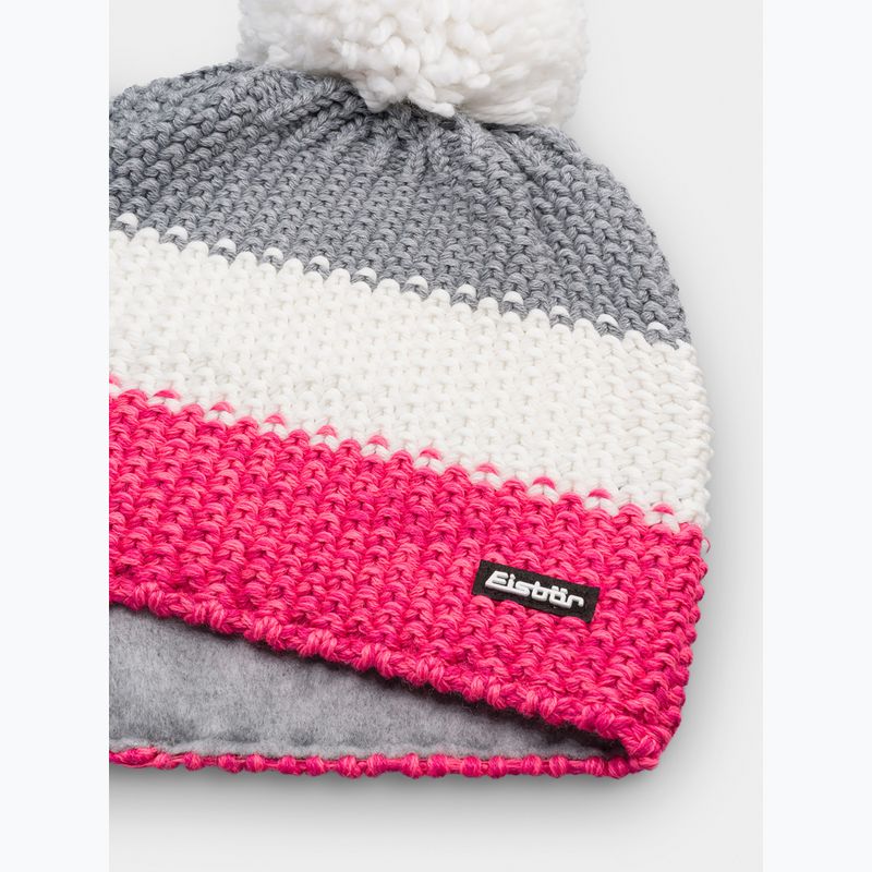 Children's winter hat Eisbar Star Pompon pink 2