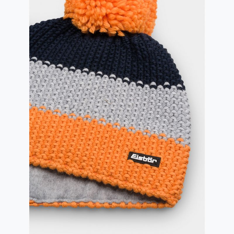 Children's winter hat Eisbar Star Pompon orange 2