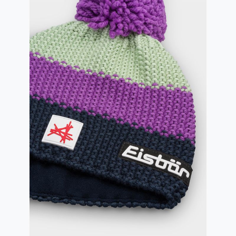 Children's winter hat Eisbar Stan Pompon SA purple 2