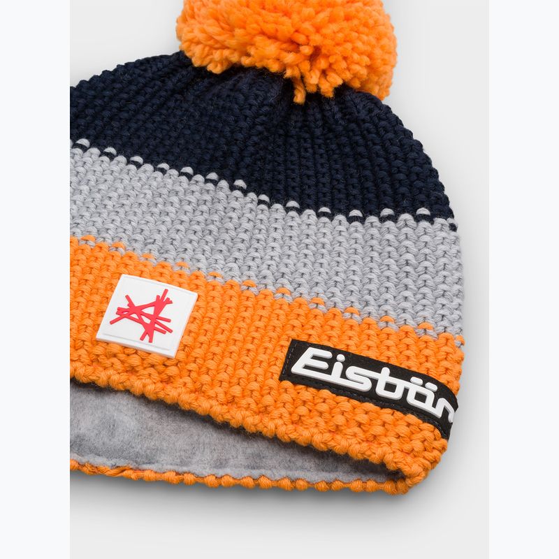 Children's winter hat Eisbar Stan Pompon SA orange 2