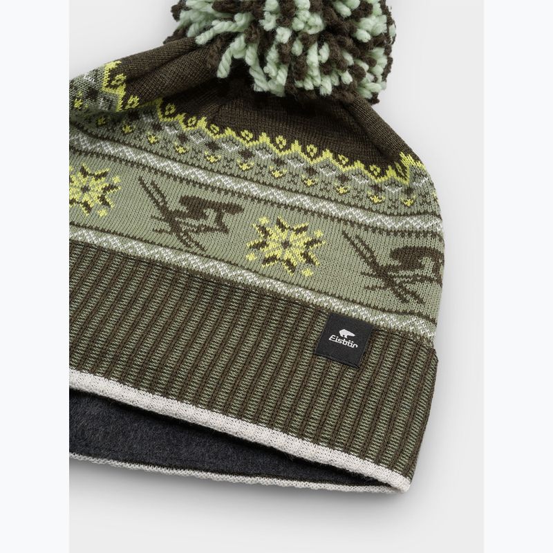 Winter hat Eisbar Retroski Pompon olive/khaki green 2