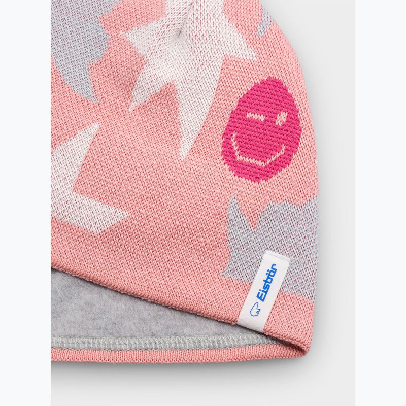 Children's winter hat Eisbar Talesia Pompon salmon 2