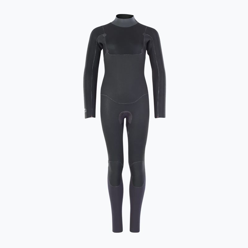 Children's swimming wetsuit ION Capture 5/4 Back Zip steel blue/red 3