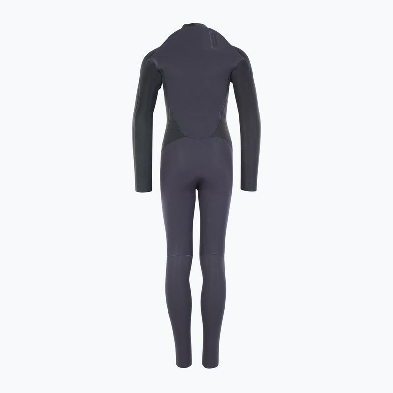Children's swimming wetsuit ION Capture 5/4 Back Zip steel blue/red 4