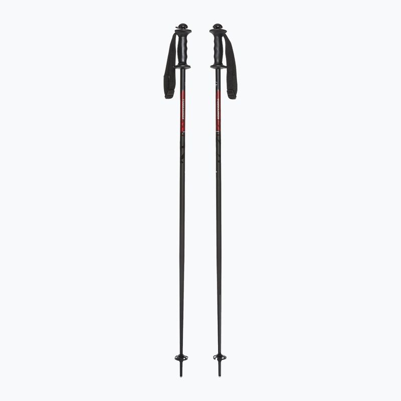 Komperdell Alpine Schnapsstock ski poles black/red