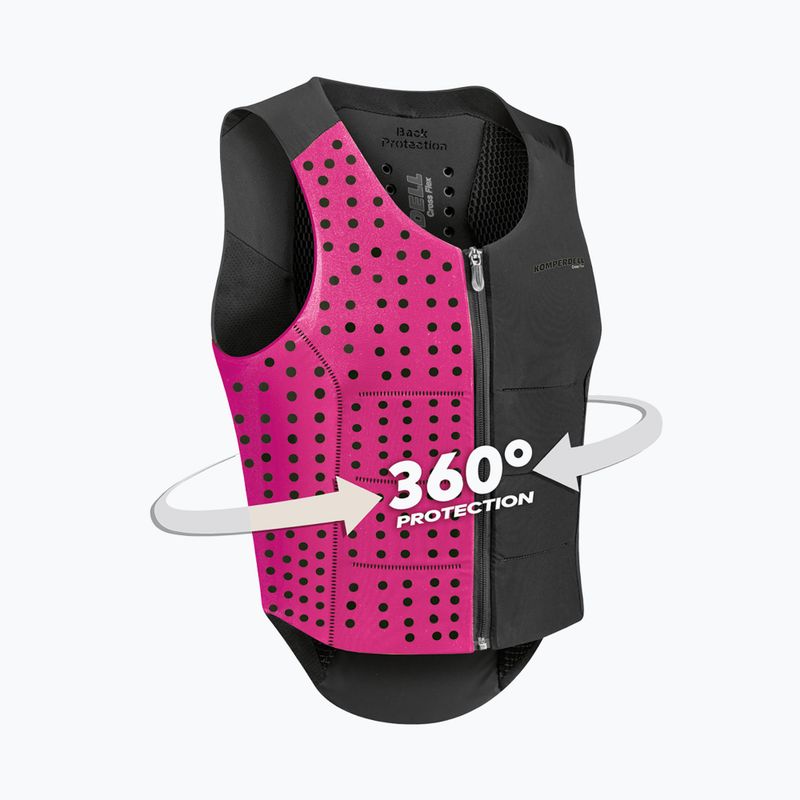 Women's protective vest Komperdell Ballistic Flex Fit black/graphite 3