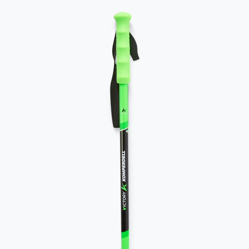 Komperdell Victory Ti bright green ski poles 2
