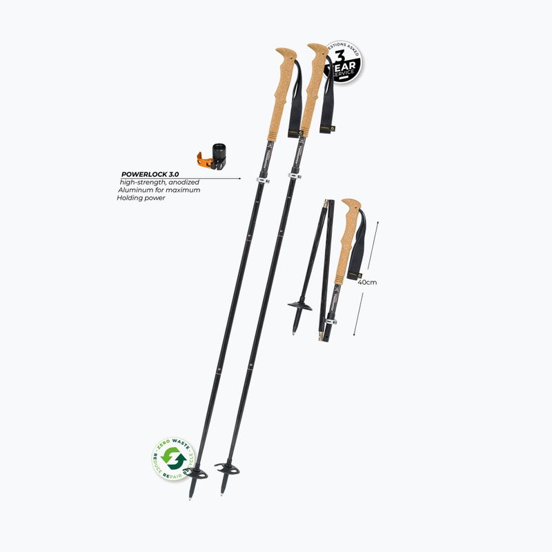 Komperdell FX Lite Carbon Vario Summit titan trekking poles 2