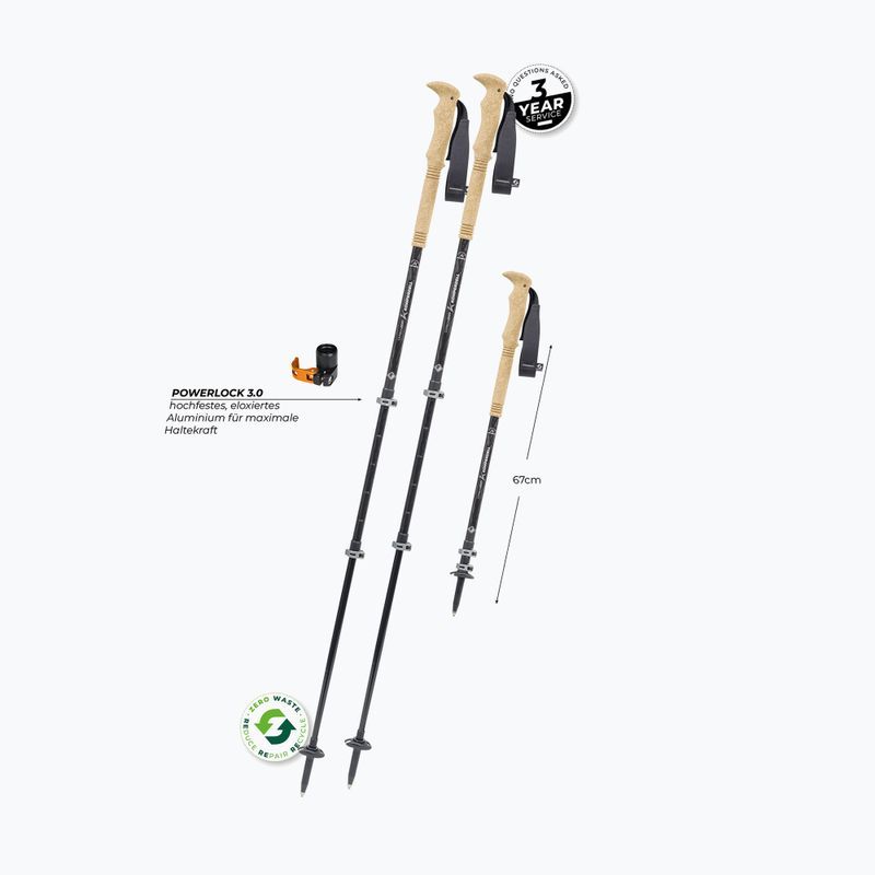 Komperdell Carbon Ultra Zero silver trekking poles 2