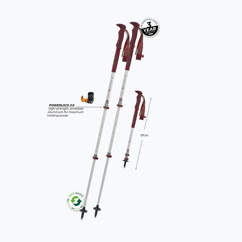 Komperdell Explorer Zero Compact malbec trekking poles 10