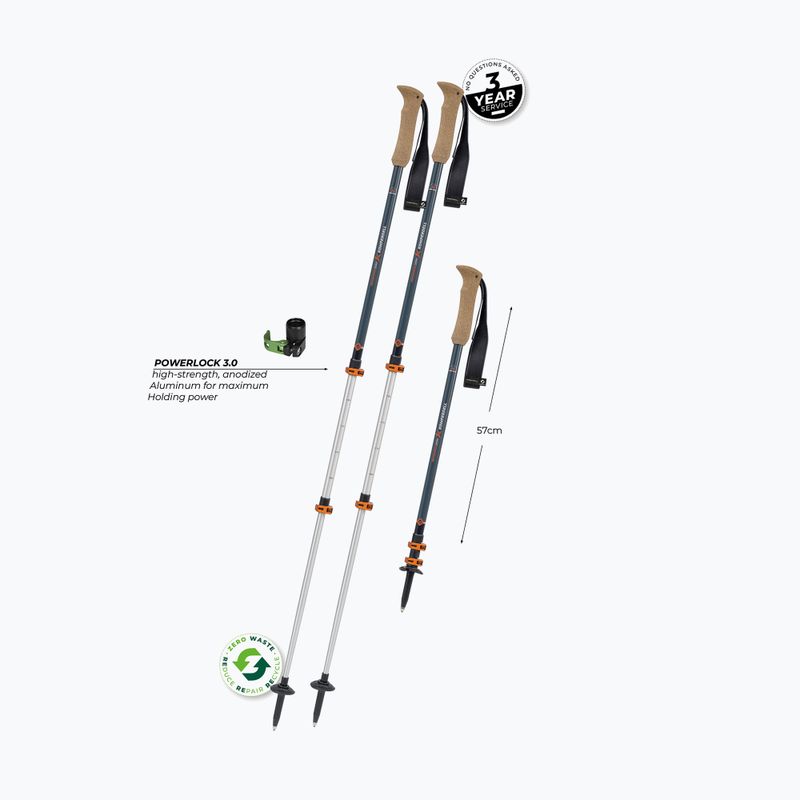 Komperdell Ridgehiker Zero dark sphhire trekking poles 2
