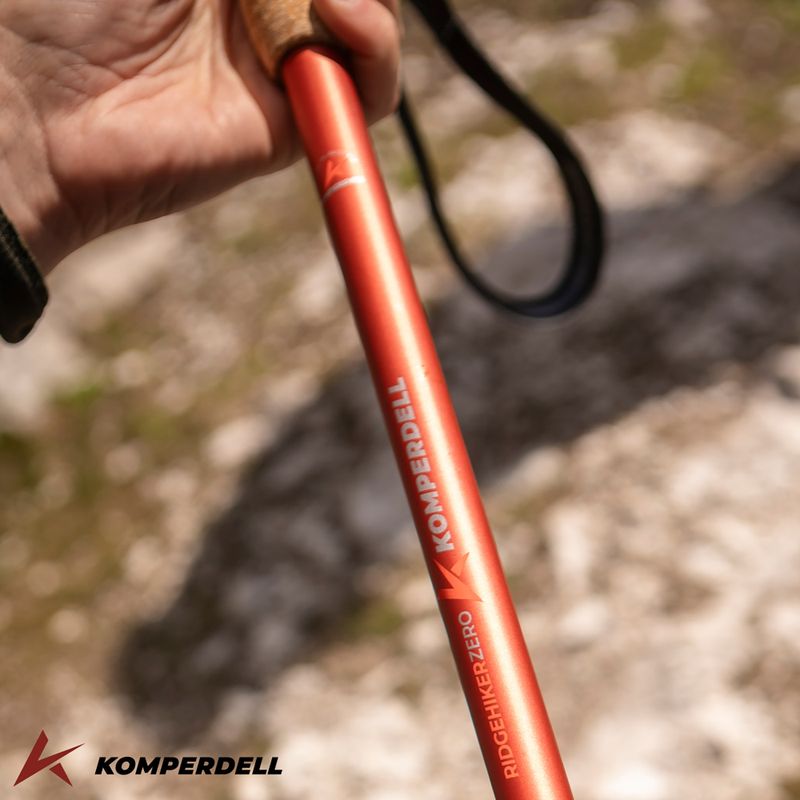 Komperdell Ridgehiker Zero Compact burnt orange trekking poles 11