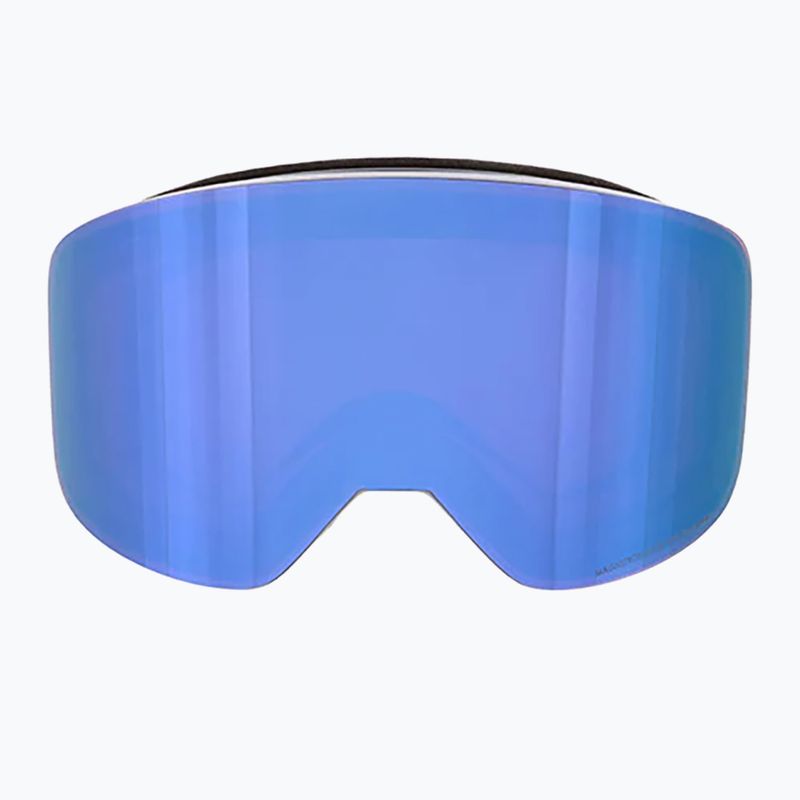 Red Bull SPECT Magnetron Slick ski goggles shiny silver/white/red blue mirror/dusk blue snow 004 6