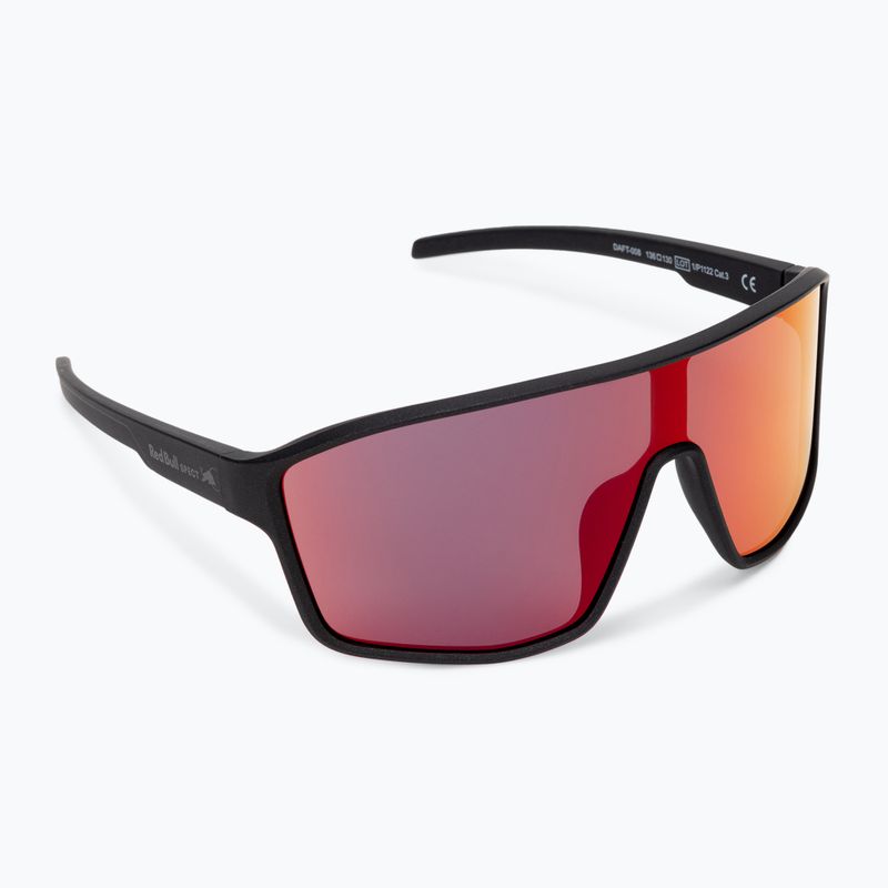 Red Bull Spect Daft matt metallic black/blue with red/purple mirror cycling glasses