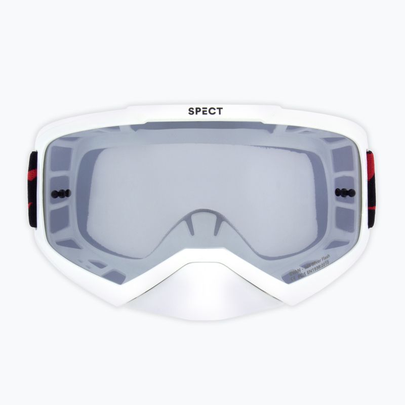 Bike goggles Red Bull SPECT Evan shiny white/smoke silver mirror 3