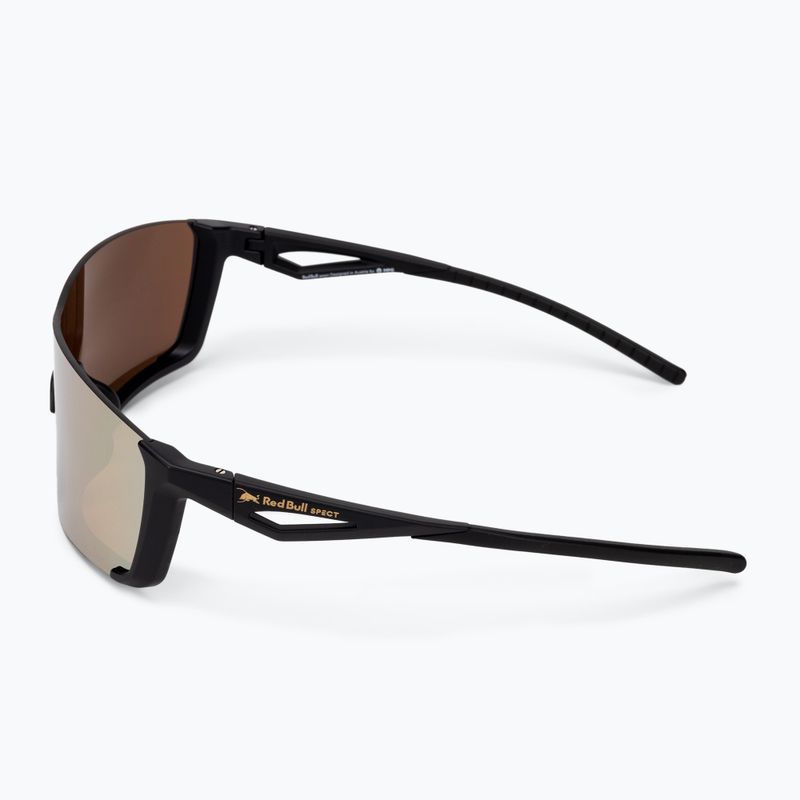 Red Bull Spect Backra matt black/smoke with gold mirror cycling glasses 4