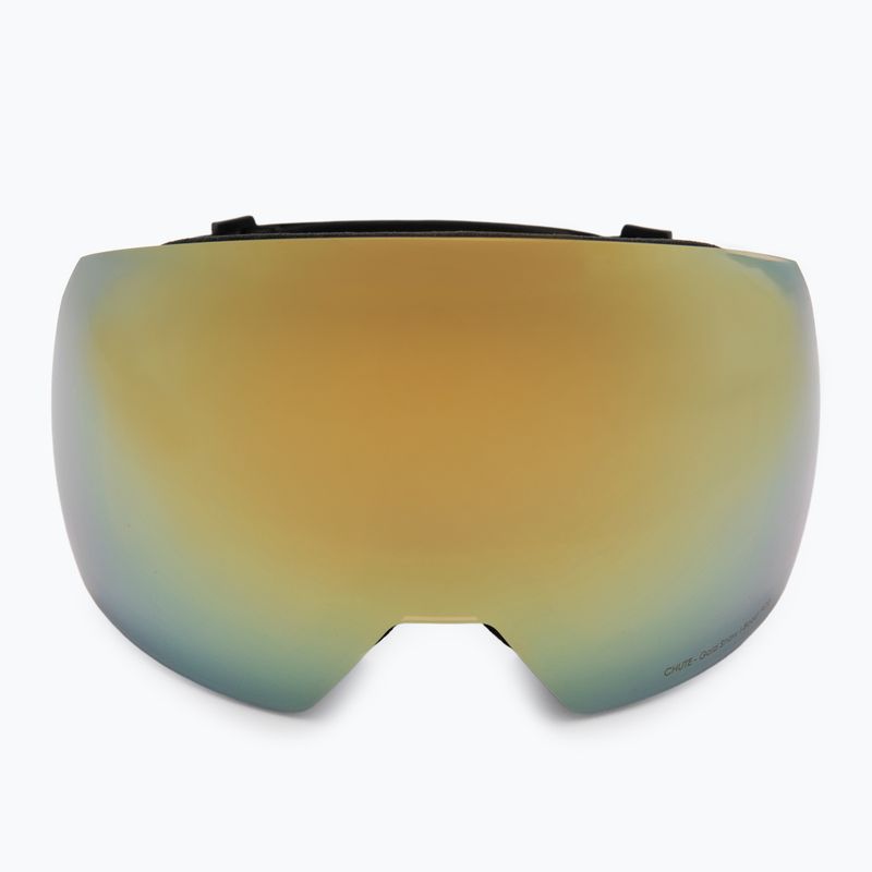 Red Bull SPECT Chute ski goggles black/brown with gold mirror/cloudy snow 2