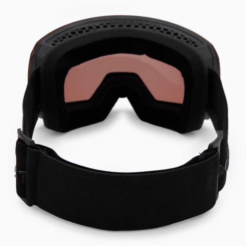 Red Bull SPECT Chute ski goggles black/brown with gold mirror/cloudy snow 3