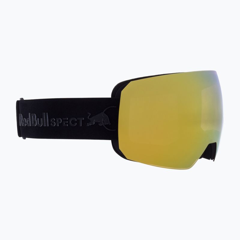 Red Bull SPECT Chute ski goggles black/brown with gold mirror/cloudy snow 2