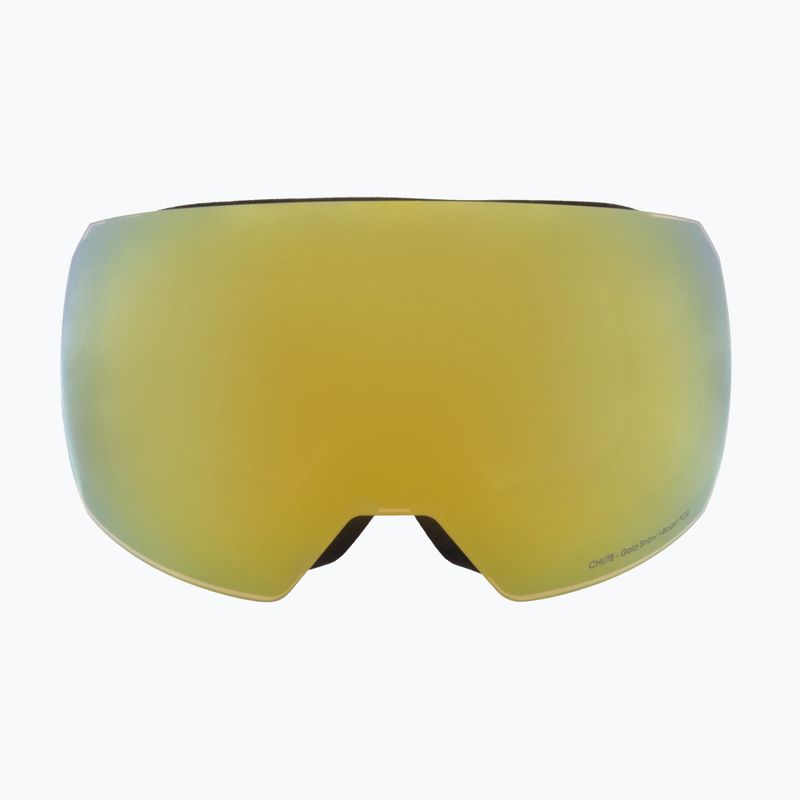 Red Bull SPECT Chute ski goggles black/brown with gold mirror/cloudy snow 4
