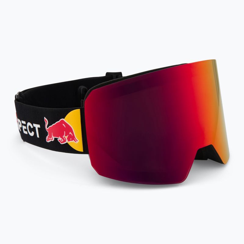 Red Bull SPECT Line ski goggles black/brown with red mirror/cloudy snow 2