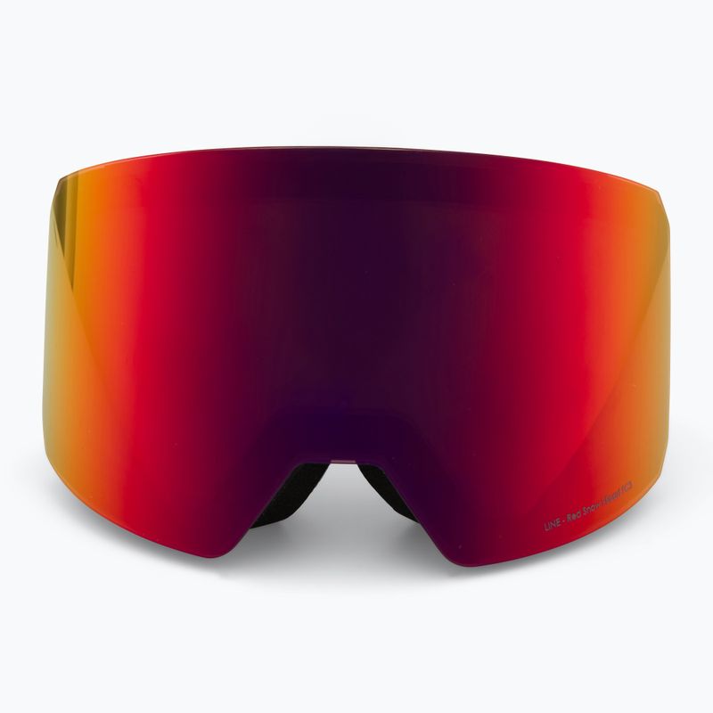 Red Bull SPECT Line ski goggles black/brown with red mirror/cloudy snow 3