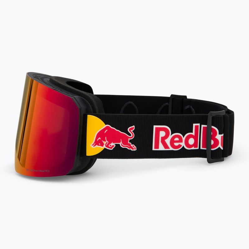 Red Bull SPECT Line ski goggles black/brown with red mirror/cloudy snow 5
