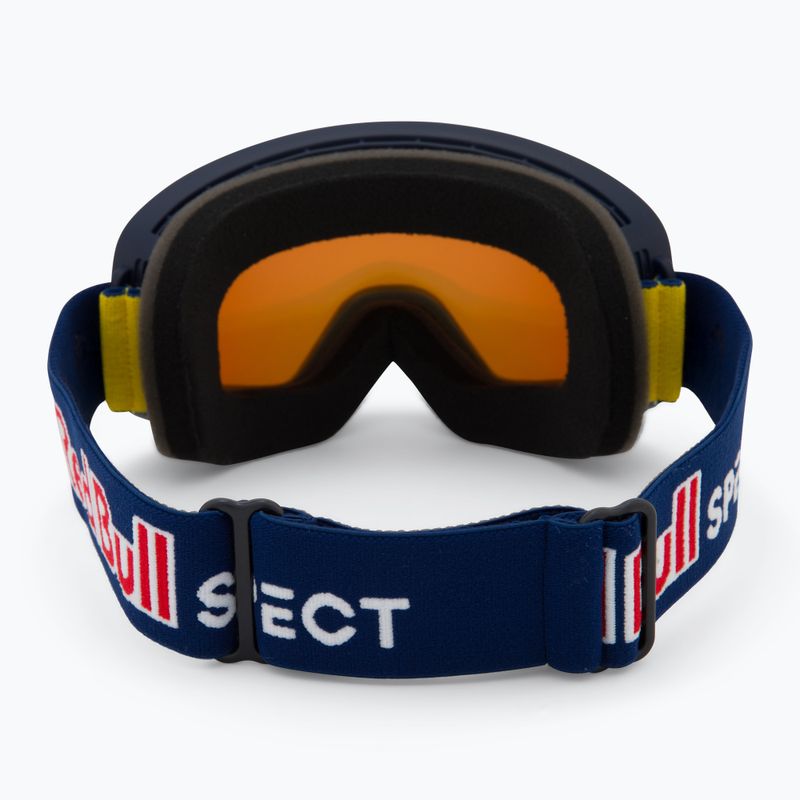 Red Bull SPECT Rush blue/red snow ski goggles - orange with red mirror 3