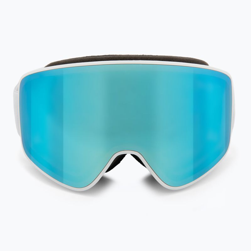 Red Bull SPECT Rush white/ice blue snow/smoke with blue mirror ski goggles 2