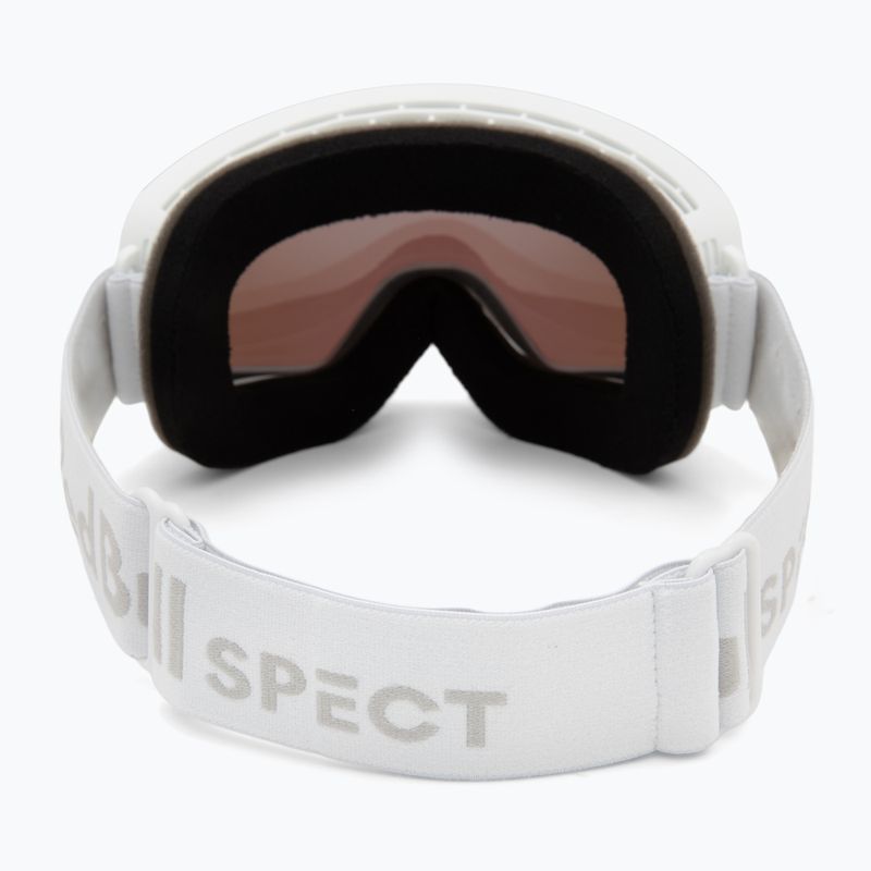 Red Bull SPECT Rush white/ice blue snow/smoke with blue mirror ski goggles 3