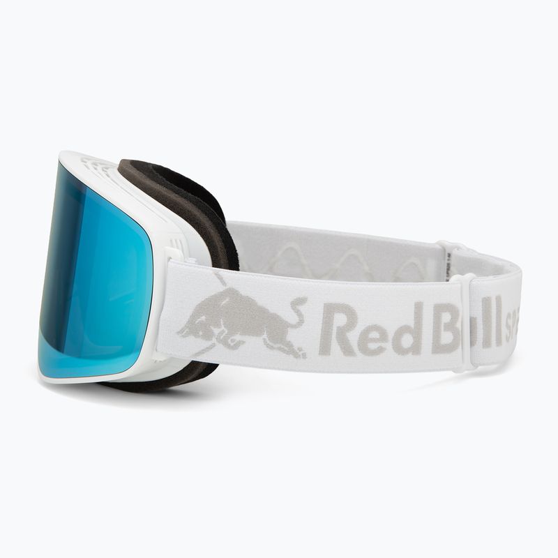 Red Bull SPECT Rush white/ice blue snow/smoke with blue mirror ski goggles 4
