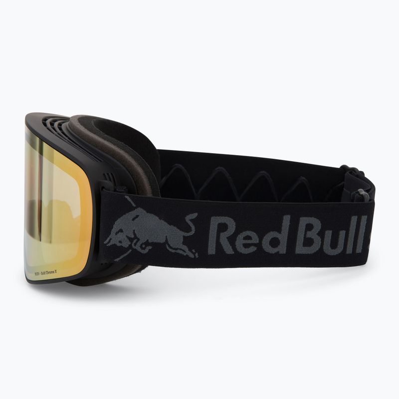 Red Bull SPECT Rush Photo ski goggles black/brown with gold chrome x 4