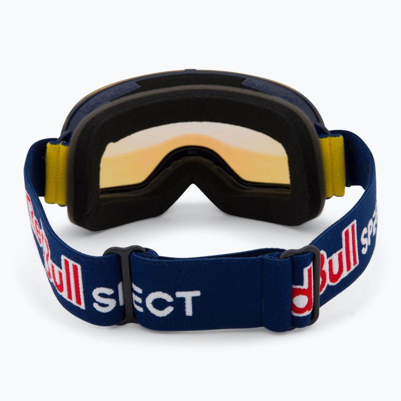 Red Bull SPECT Soar Photo ski goggles dark blue/light blue with blue chrome x 3