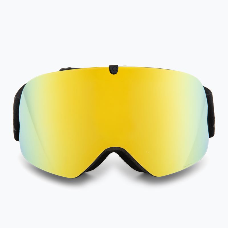 Ski goggles Red Bull SPECT Rush matt black/smoke with yellow mirror 2